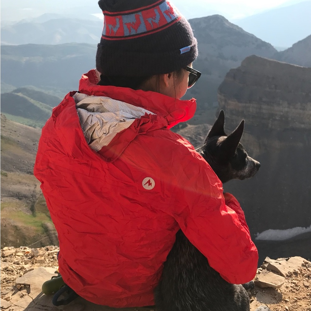 Marmot Red Raincoat